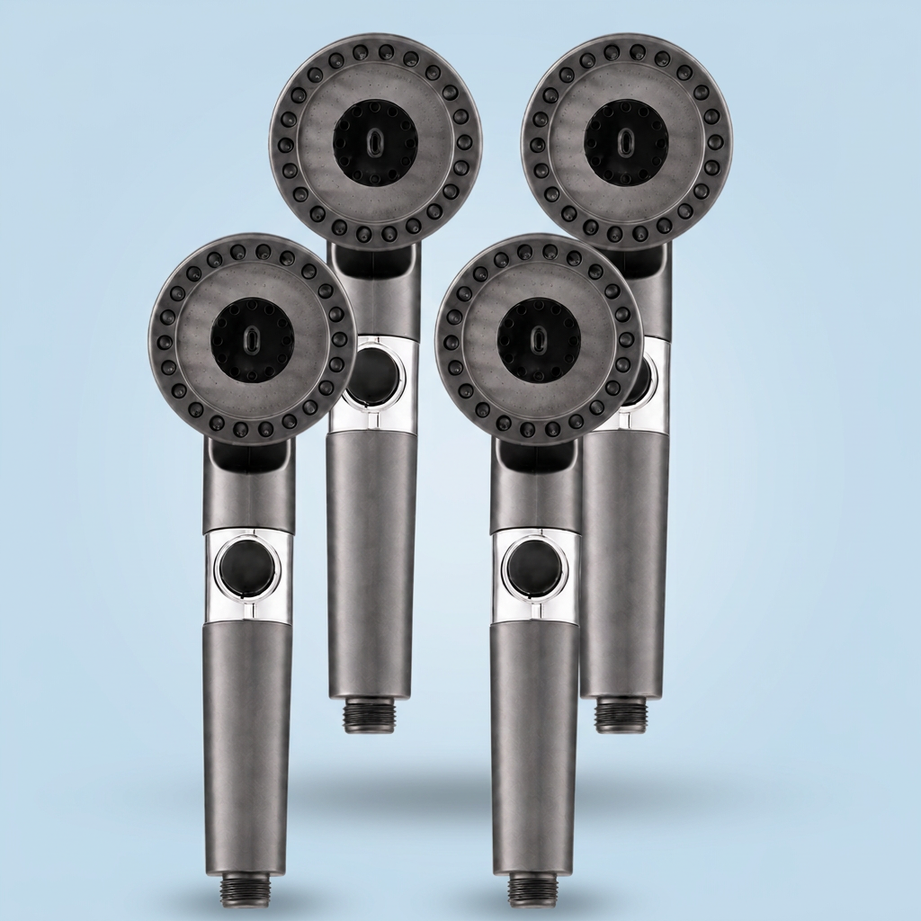 4 IonDrops Shower Heads — IonDrops filtered shower head bundle